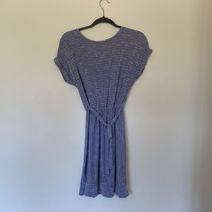 Blue and White Stripe Dress - Size Small